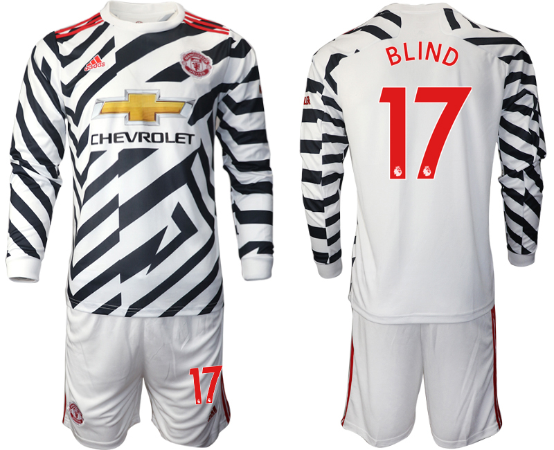 2021 Men Manchester united away long sleeve #17 soccer jerseys->manchester united jersey->Soccer Club Jersey